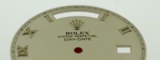 Men ' s Rolex Day - Date II 41mm 218239 Silver Roman Dial 18KW D29 4