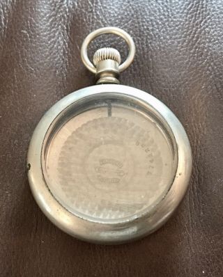 Antique Dueber Silverine 16s Open Face Pocket Watch Case Lever Set