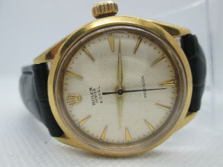 VINTAGE ROLEX OYSTER ROYAL PRECISION 6426 GOLDPLATED HANDWIND MENS WATCH 5