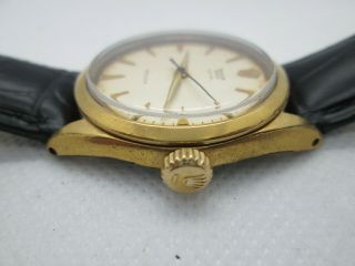 VINTAGE ROLEX OYSTER ROYAL PRECISION 6426 GOLDPLATED HANDWIND MENS WATCH 9