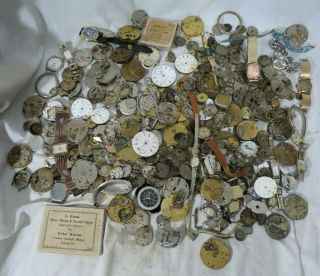 Vintage & Antique Watch Parts,  & For Repair Or Steampunk