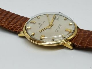 1950 ' s BUCHERER Automatic DATE CHRONOMETER 18K GOLD MEN ' S Running Wristwatch 2