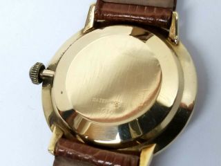 1950 ' s BUCHERER Automatic DATE CHRONOMETER 18K GOLD MEN ' S Running Wristwatch 5