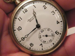 Vintage Ingersoll Reliance Pocket Watch 7 Jewel,  Runs