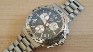 Gent ' s Stainless Steel TAG Heuer INDY 500 Quartz Chronograph CAC111B - 0 2