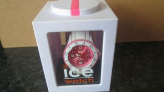 Ice Watch Pink White Strap Boxed Vgc