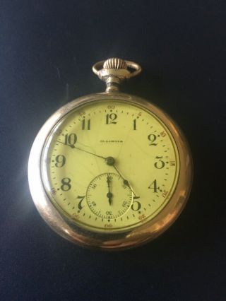 1909 Illinois 12s,  11j,  Open Face Antique Pocket Watch Runs