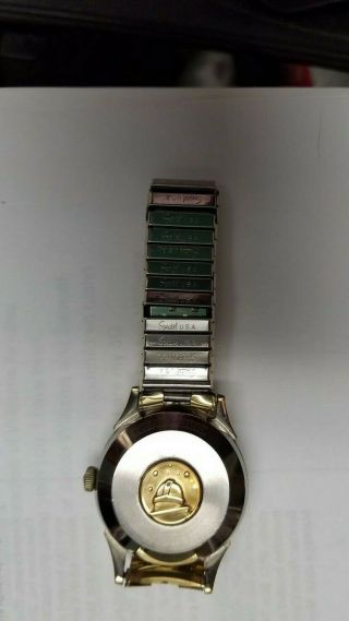 OMEGA CONSTELLATION Automatic Chronograph Cross hair Gold observatory on back 2