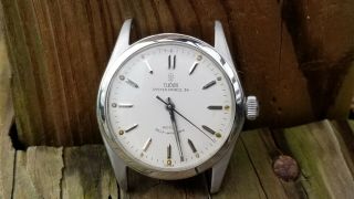 Scarce 1952 Rolex Tudor 7808 Oyster Prince 34 Self Winding Watch 17j Cal.  390