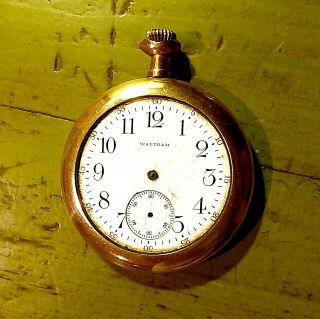 Vintage Waltham Pocket Watch Gold (en) Case