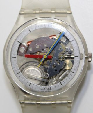 Swatch Jelly Fish Skeleton Watch Wristwatch - Keeps Time Battery