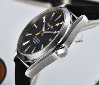 Classic 41mm corgeut black dial sapphire glass sea - gull Automatic mens Watch 3