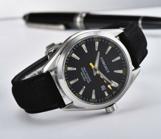 Classic 41mm corgeut black dial sapphire glass sea - gull Automatic mens Watch 4