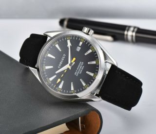 Classic 41mm corgeut black dial sapphire glass sea - gull Automatic mens Watch 5