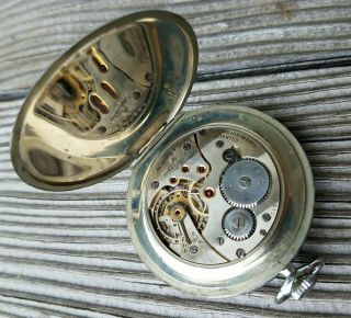 Vintage Pocket Watch Swiss Made Cyma chronometre 16 jewels parts repair 6