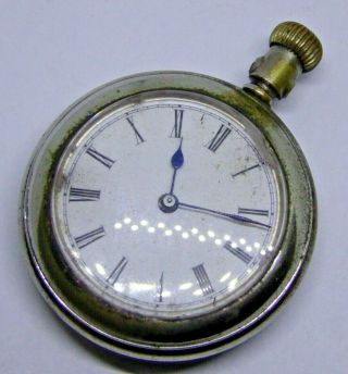 Antique The Waterbury Watch Co Hand Winding Mechanical Pocket Watch Ref 4