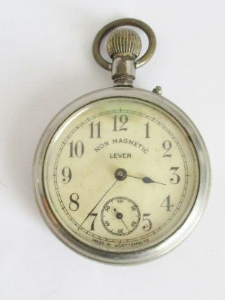 1905/1910 Junghans / Thomas Hailer Pocket Watch German Bravo Wurttemberg