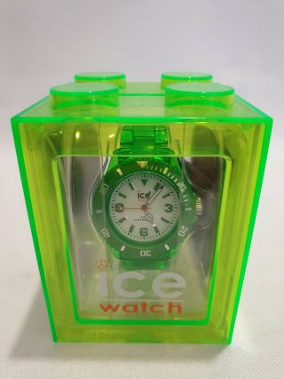 Ice Watch Neon Green Unisex Semi Transparent Strap