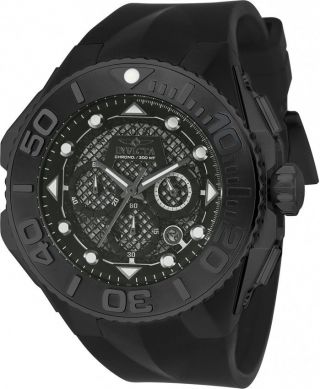Mens Invicta 23963 Coalition Forces Chronograph Black Dial Rubber Watch
