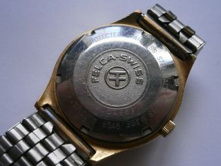 Vintage gents wristwatch FELCA AIRMASTER automatic watch spares ETA 8