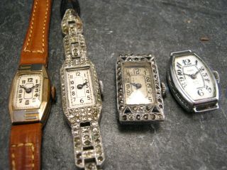Small Joblot Of Vintage Antique Cocktail Watches Quality Movements Steampunk