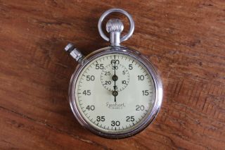 Vintage Hanhart 7 Jewels Mechanical Wind Up Stopwatch Made in Germany Stop - Watch 2
