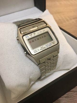 Seiko A619 5010 Meoldia - Lcd Alarm Chronigraph Melody Watch - Parts