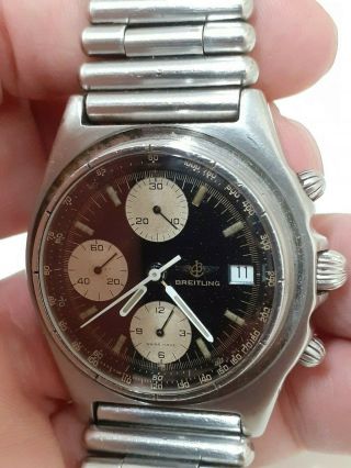 Breitling Chronomat Wristwatch Chronograph Watch 81.  950 Cal 7750