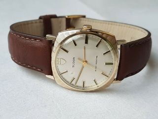 Gents Tudor By Rolex 9ct Gold Watch,  Shield Model 1970,  Recent Full Service