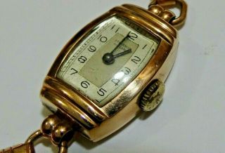 Vintage Solid 9ct Gold Ladies Watch - Stevenson Adelaide - Running