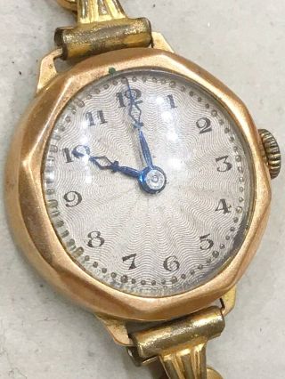 Vintage Antique 9ct Gold Watch.  375 Joblot House