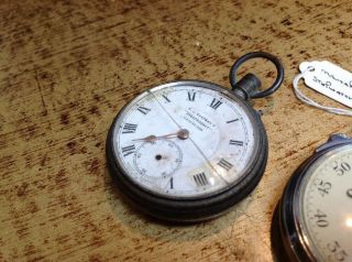 VINTAGE MILITARY CROWS FOOT STOPWATCH POCKET WATCH - LARGE ARROW ON BACK,  EXTRA 3