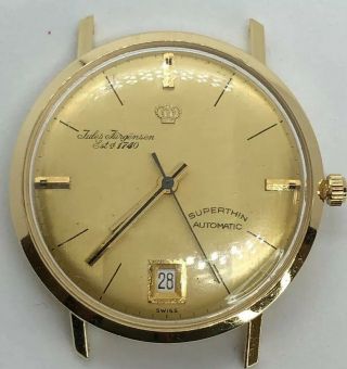 Jules Jurgensen Superthin 18k Gold Automatic Vintage Men’s Watch