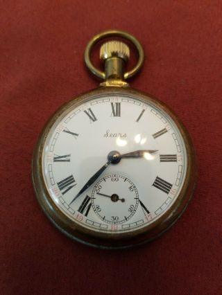Rare Vintage Smiths Sears Pocket Watch Made In Great Britain