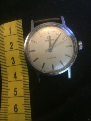 C1960s Vintage Tissot Seastar Mens Watch Wind Up Swiss Made Wristwatch