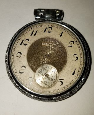 Vintage Elgin Pocket Watch / No Face Or Hands