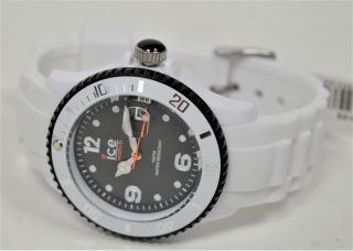 Ice - Watch - Ice White White Black - Unisex Wristwatch With Silicon Strap 013 816