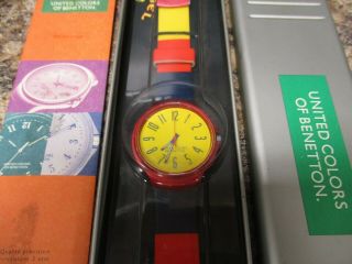 CAMEL JOE CIGARETTES UNITED COLORS OF BENETTON WATCH IN CASE FAST 2