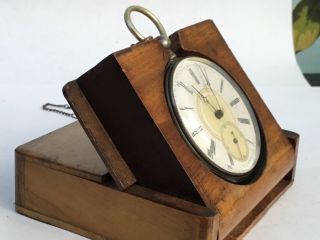 Antique Wooden Folding Pocket Watch Holder,  C.  1910 4