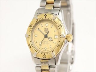 Tag Heuer 2000 Professional 964.  008 Quartz Watch Women’s Date 18k Gold Plated
