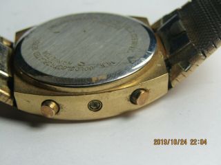 Vintage Men ' s Hamilton LCD DIGITAL watch for parts/repair 39 8