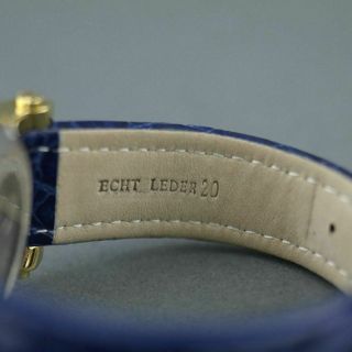 Constantin Weisz Automatic open heart gold plated wrist watch Date blue dial 11