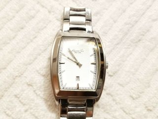 Kenneth Cole York Stainless Steel Silver Dial Luminous Hands