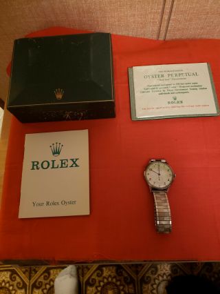 1969 Rolex " Red Seal " Oyster Perpetual,  All Official Documentation,  Extreamly Ra