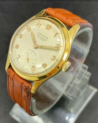 Vintage ORIOSA Swiss Waterproof 17 Jewels Incabloc wrist watch cal.  AS 1130 3
