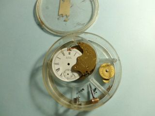 Vintage 1889 Waltham J 6s 7j Pocket Watch Movement Parts & Repair Inv 89