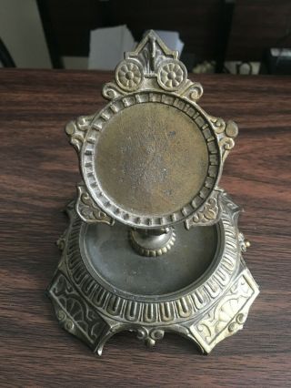 Antique Brass Bronze Pocket Watch Holder / Stand.