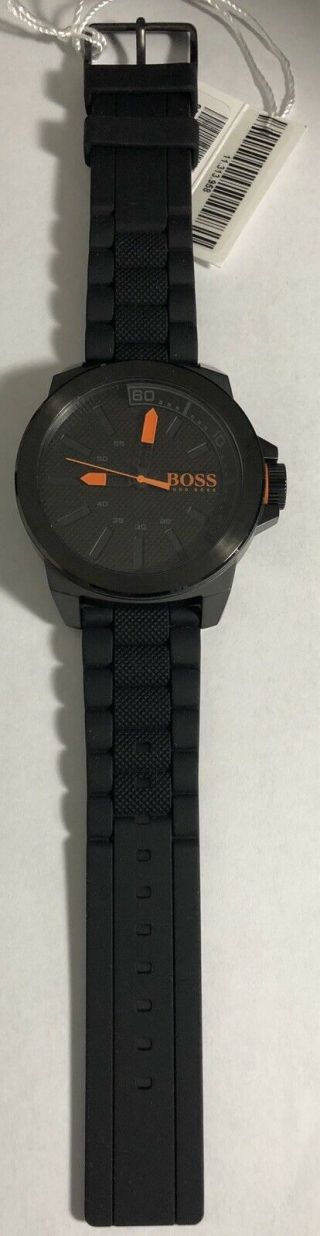 Men’s Hugo Boss 1513004 York Silicon Strap Stainless Steel Wristwatch