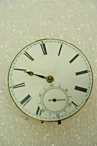 Vintage M.  I.  Tobias & Co.  Pocket Watch Fusee Movement 44464,  Dial & Hands