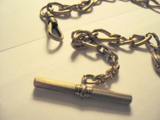 Heavy Vintage Gold Pocket Watch Chain With Bar